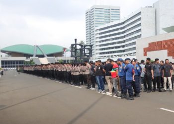 Polri Kerahkan 1824 Personel Jamin Keamanan Aksi di DPR RI Tanpa Senjata Api dan Humanis