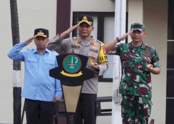 Gelar Pasukan Pengamanan Malam Takbiran 2025 di Kota Depok Dihadiri Dandim 0508