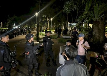 Patroli Malam Brimob Amankan Pelaku Tawuran di Jakarta Pusat