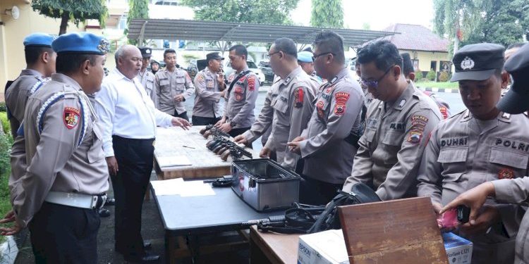Antisipasi Penyalahgunaan Senjata Api, Pemeriksaan Senjata di Polres Pekalongan