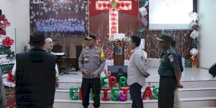 Pemeriksaan Gereja dan Pos Pengamanan Lilin Candi 2024 oleh Kapolres dan Forkopimda Pekalongan