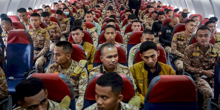 1.138 Praja IPDN Dikirim ke Aceh Tamiang untuk Bersihkan Kantor Dinas Terdampak Banjir
