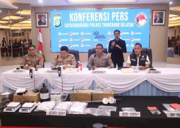 Pengungkapan Peredaran Sabu, Ekstasi, dan Narkotika Sintetis oleh Polres Tangsel, 5 Tersangka Ditangkap