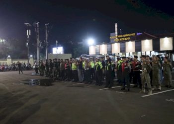 Ciptakan Rasa Aman, Polres Metro Depok Laksanakan Apel Patroli Gabungan