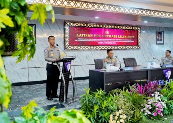 Latihan Pra Operasi Lilin 2024 untuk Pengamanan Natal dan Tahun Baru 2025 oleh Kakorlantas Polri