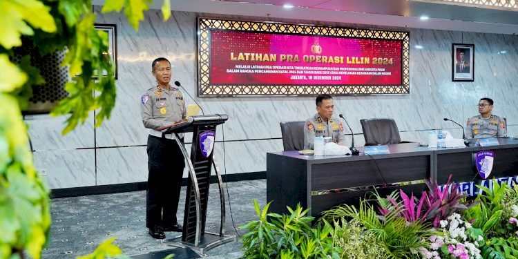 Latihan Pra Operasi Lilin 2024 untuk Pengamanan Natal dan Tahun Baru 2025 oleh Kakorlantas Polri