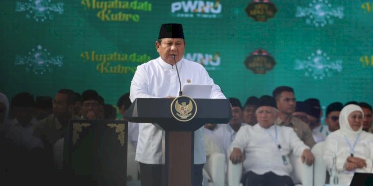 Prabowo di Depan Warga NU Berjanji Tak Mundur Dalam Upaya Berantas Korupsi